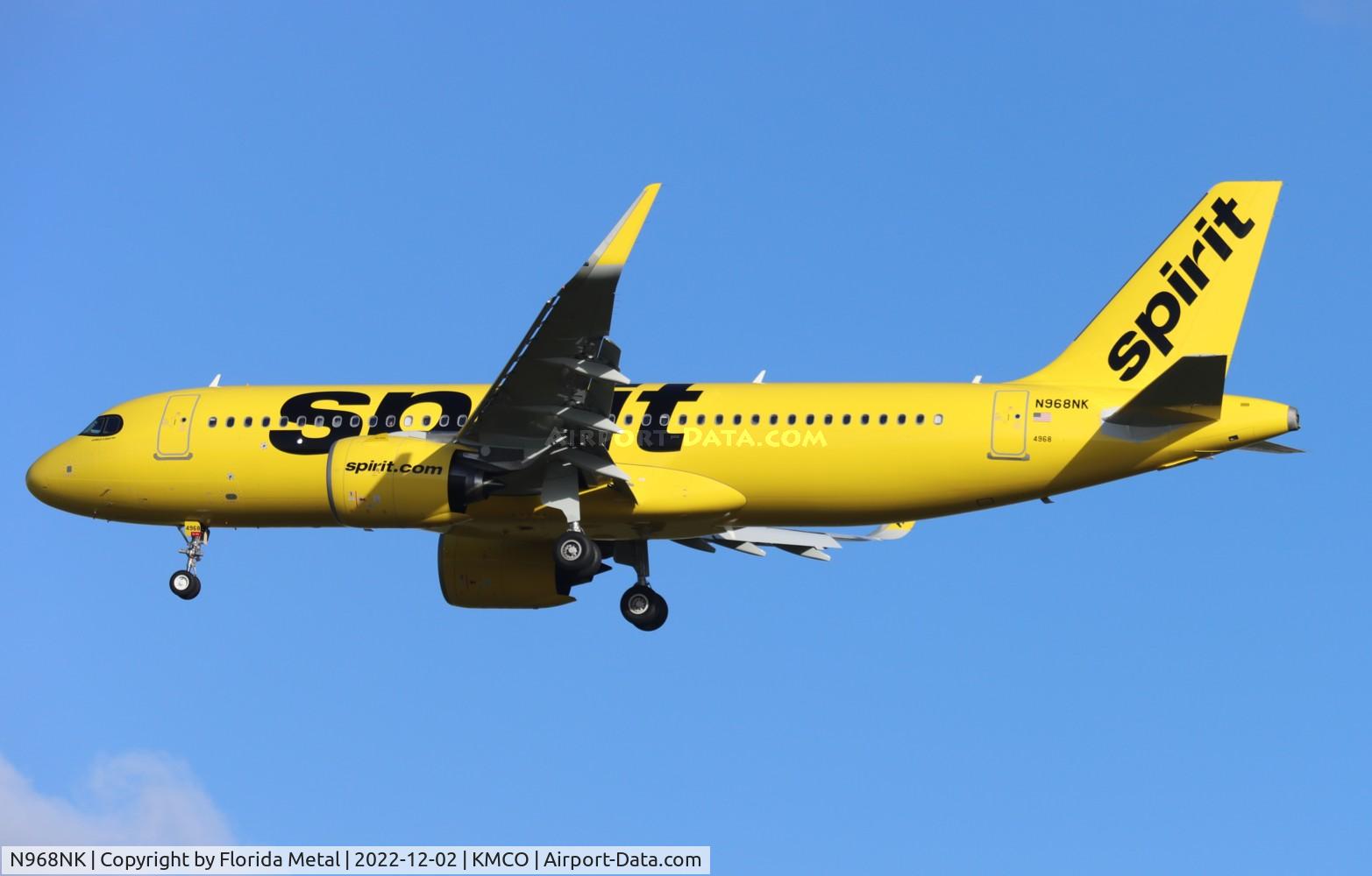N968NK, 2022 Airbus A320-271N C/N 11151, Spirit A32N zx