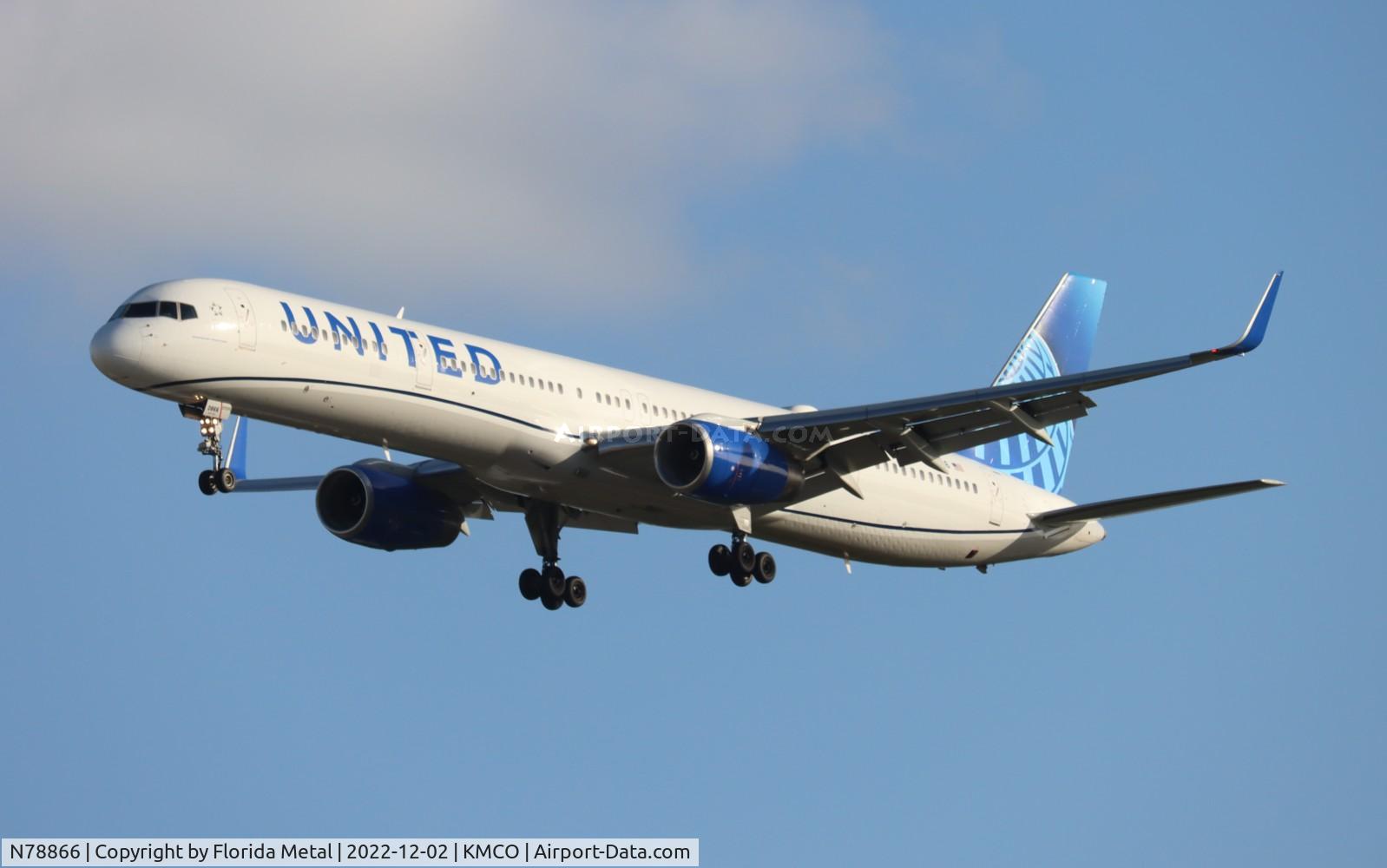 N78866, 2002 Boeing 757-33N C/N 32591, MCO 2022