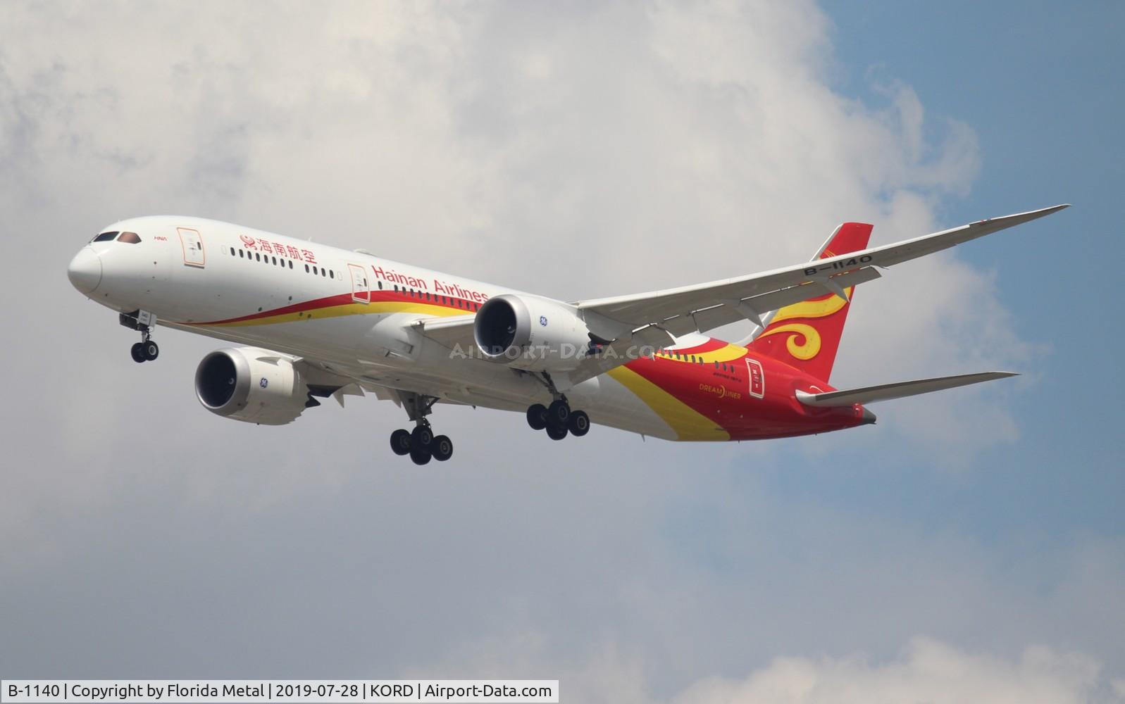 B-1140, 2018 Boeing 787-9 Dreamliner Dreamliner C/N 62739, Hainan 789 zx