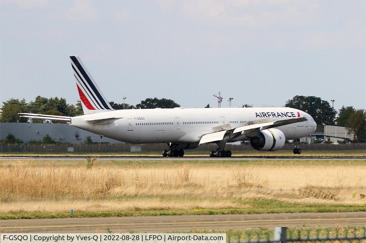F-GSQO, 2006 boeing 777-328/ER C/N 32961, Boeing 777-328 (ER), Landing rwy 06, Paris-Orly Airport (LFPO-ORY)