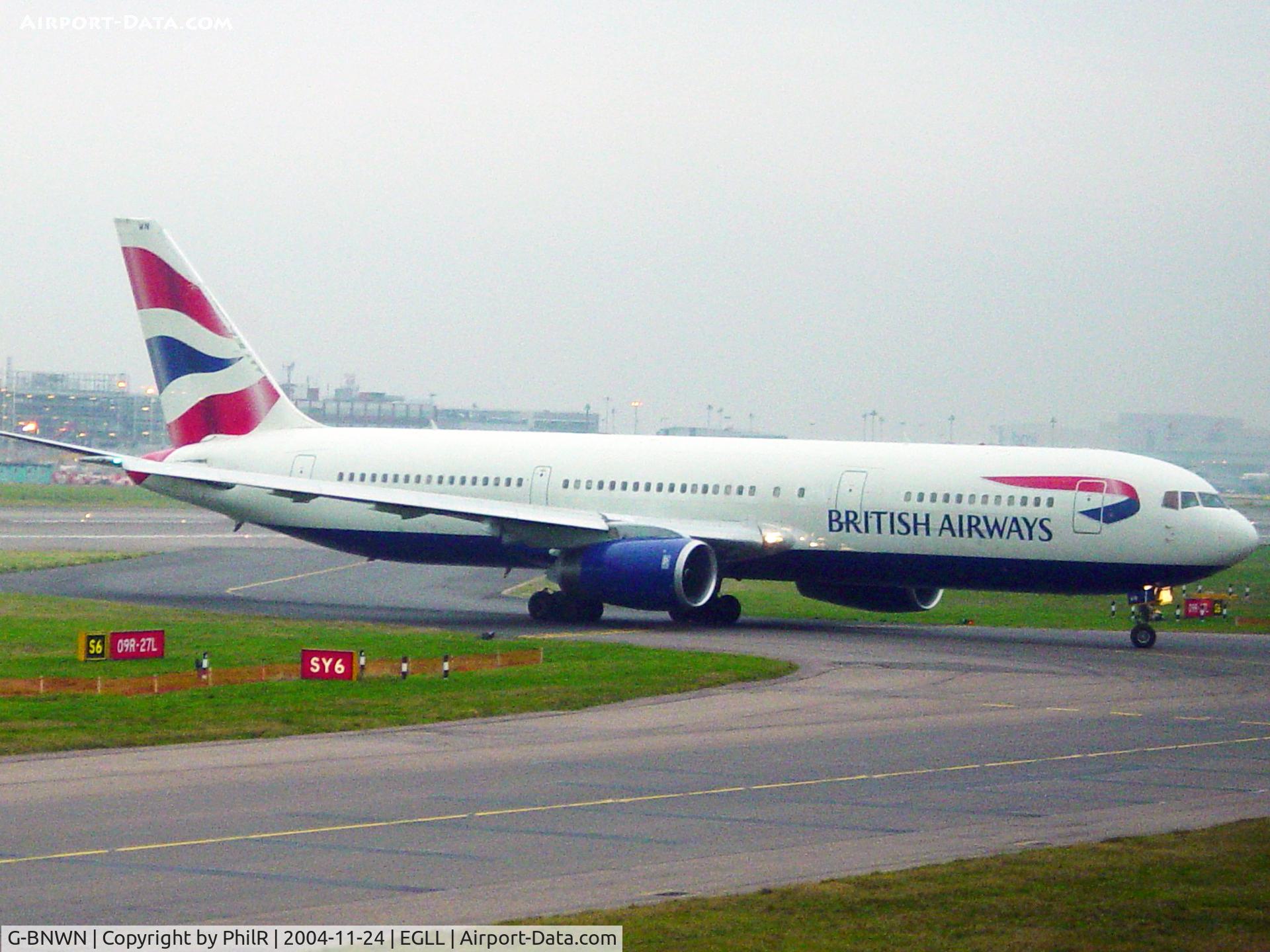 G-BNWN, 1991 Boeing 767-336 C/N 25444, G-BNWN 1991 B767-300 BA LHR
