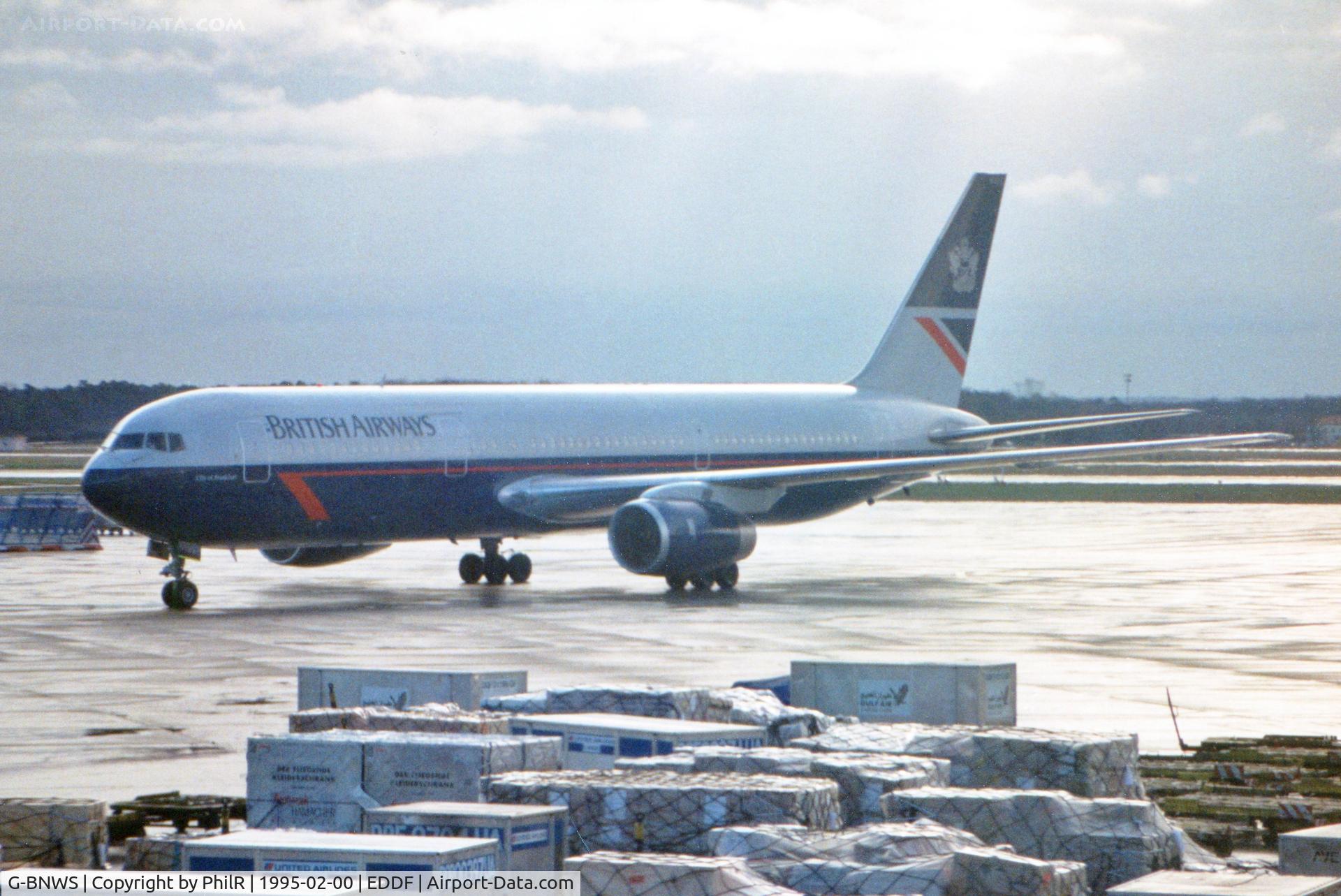 G-BNWS, 1992 Boeing 767-336 C/N 25826, G-BNWS 1993 B767-300 BA FRA