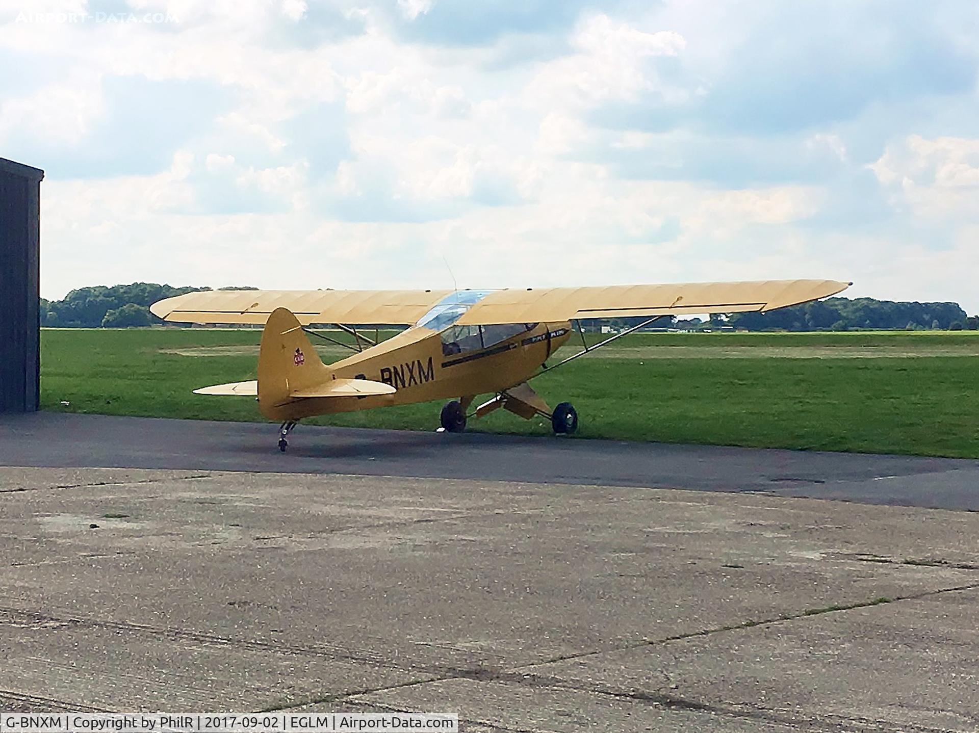G-BNXM, 1954 Piper L-21B Super Cub (PA-18-135) C/N 18-4019, G-BNXM 1954 Piper L21B Members Day White Waltham