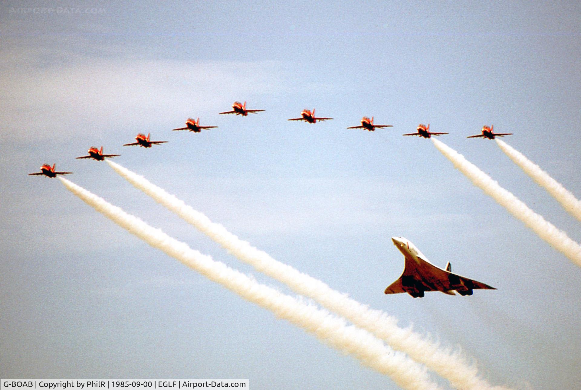 G-BOAB, 1976 Aerospatiale-BAC Concorde 1-102 C/N 100-008, G-BOAB BAC Concorde & RAF Red Arrows FAB