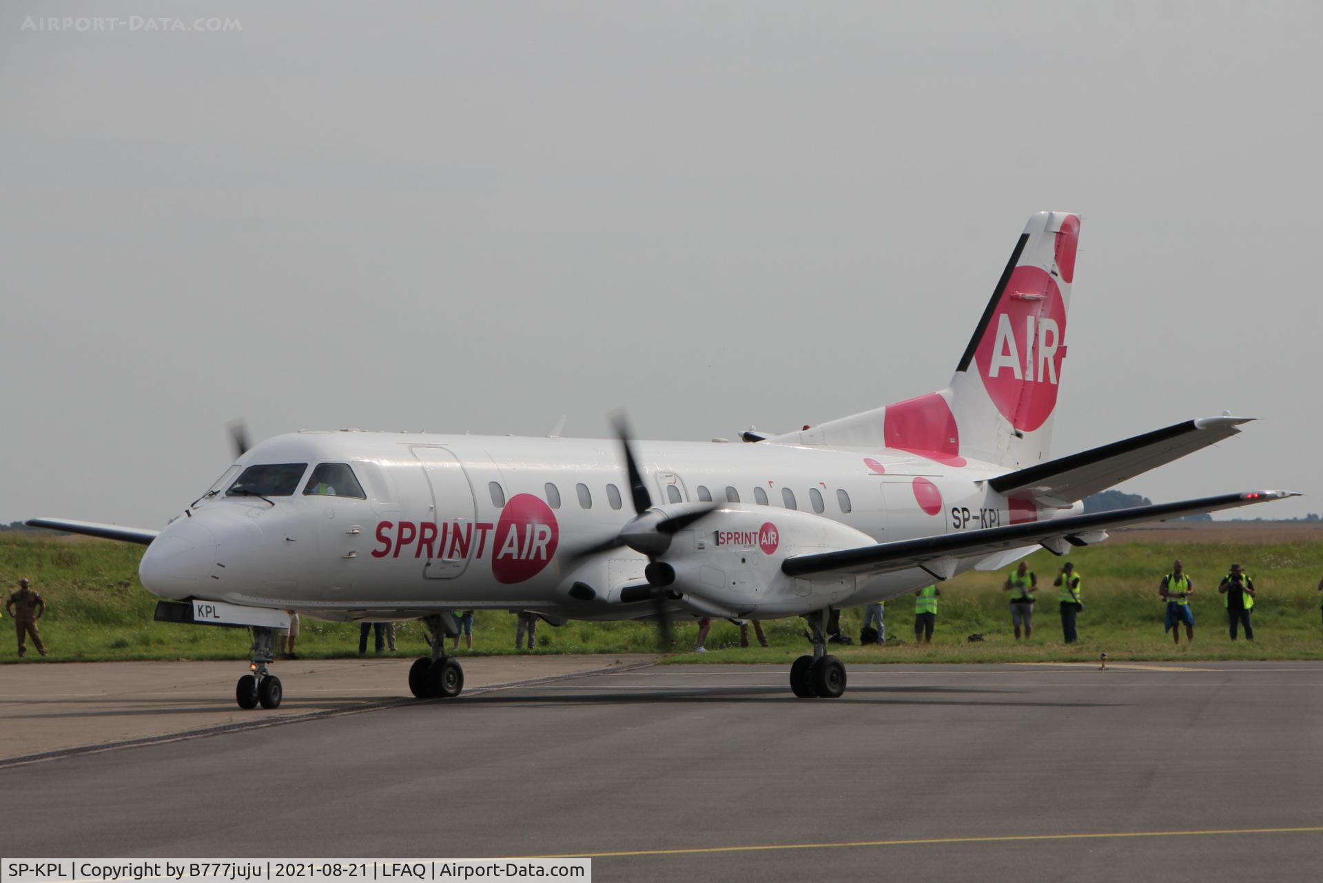 SP-KPL, 1985 Saab-Fairchild SF340 C/N 340A-038, on stransit by Albert