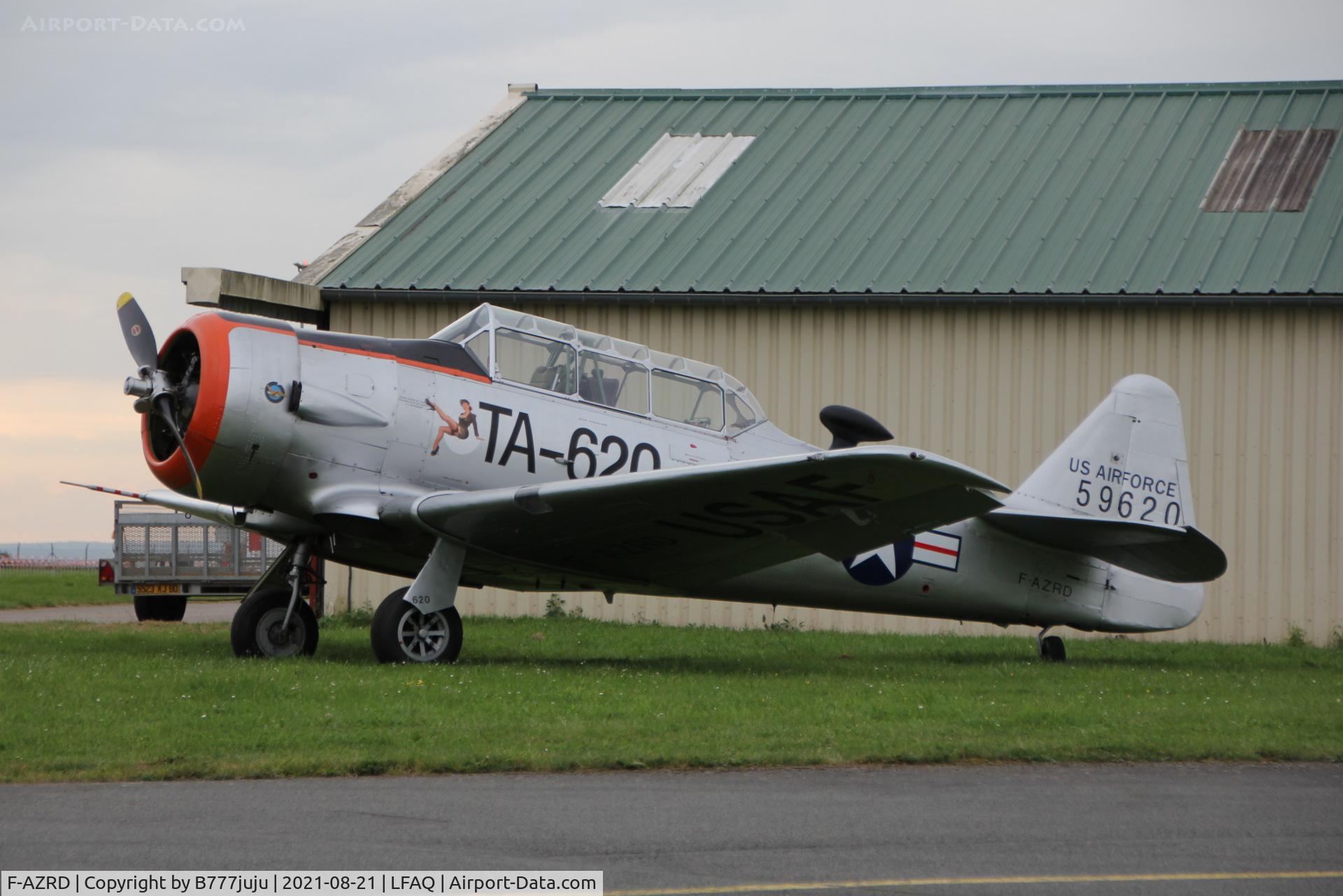 F-AZRD, 1943 North American AT-6D Harvard III C/N 88-14510 (42-44467), at Albert Airshow