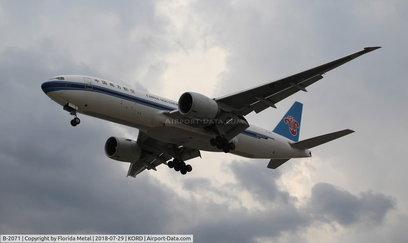 B-2071, 2009 Boeing 777-F1B C/N 37309, ORD 2018