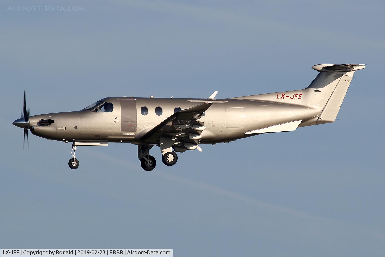 LX-JFE, 2018 Pilatus PC-12/47E C/N 1789, at bru