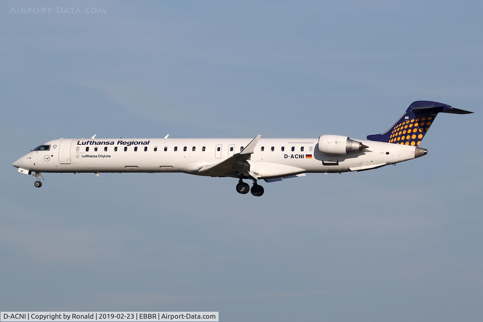 D-ACNI, 2009 Bombardier CRJ-900 NG (CL-600-2D24) C/N 15248, at bru