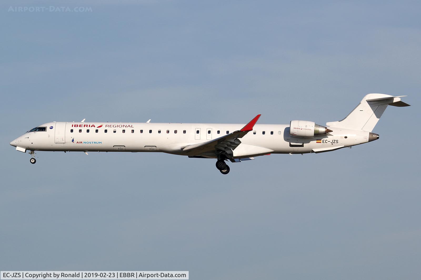 EC-JZS, 2007 Bombardier CRJ-900 (CL-600-2D24) C/N 15111, at bru
