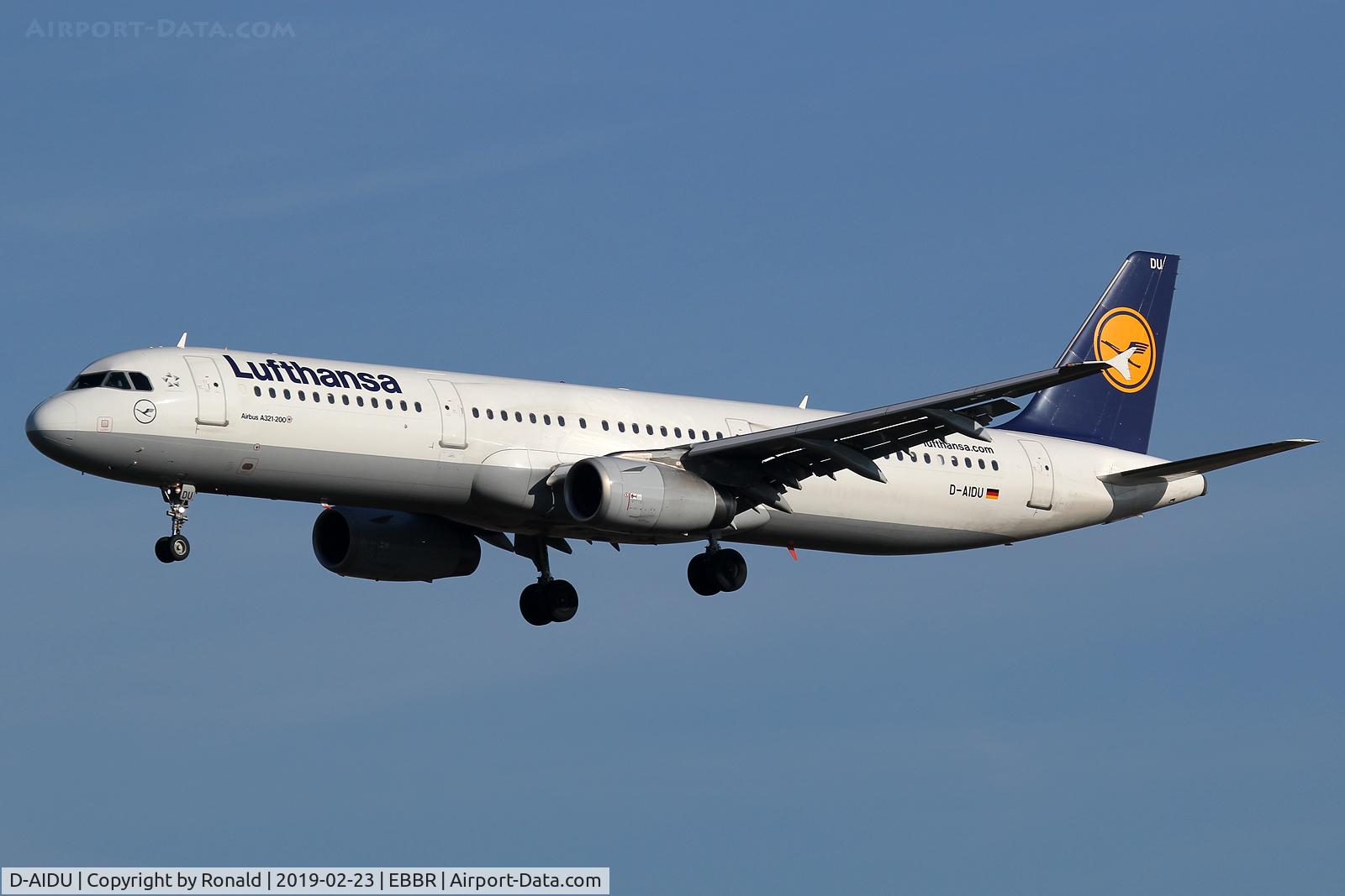 D-AIDU, 2012 Airbus A321-231 C/N 5186, at bru
