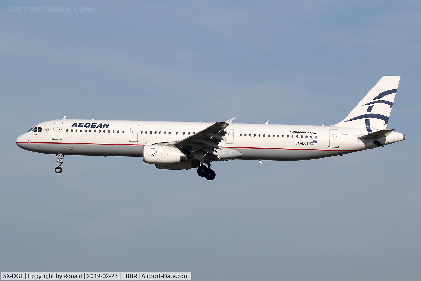 SX-DGT, 2001 Airbus A321-231 C/N 1433, at bru