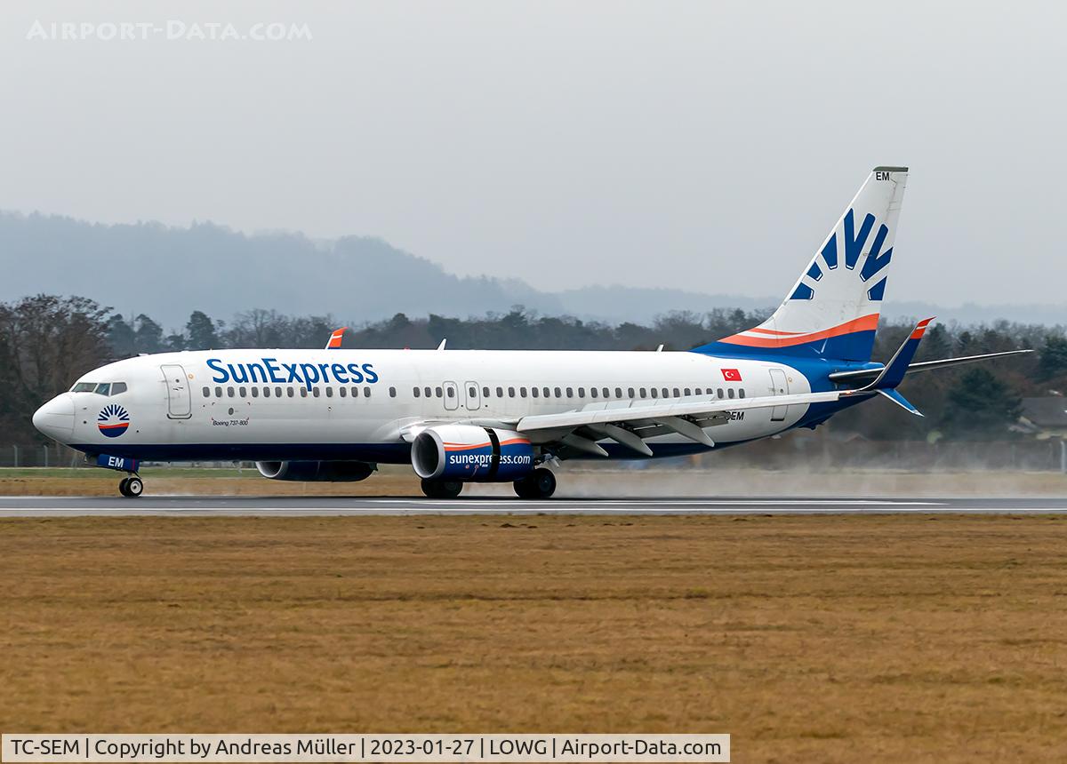 TC-SEM, 2015 Boeing 737-8HC C/N 61173, Arriving from Antalya.