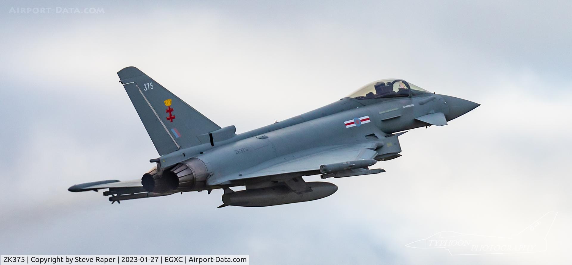 ZK375, 2016 Eurofighter EF-2000 Typhoon FGR4 C/N BS136, RAF Coningsby