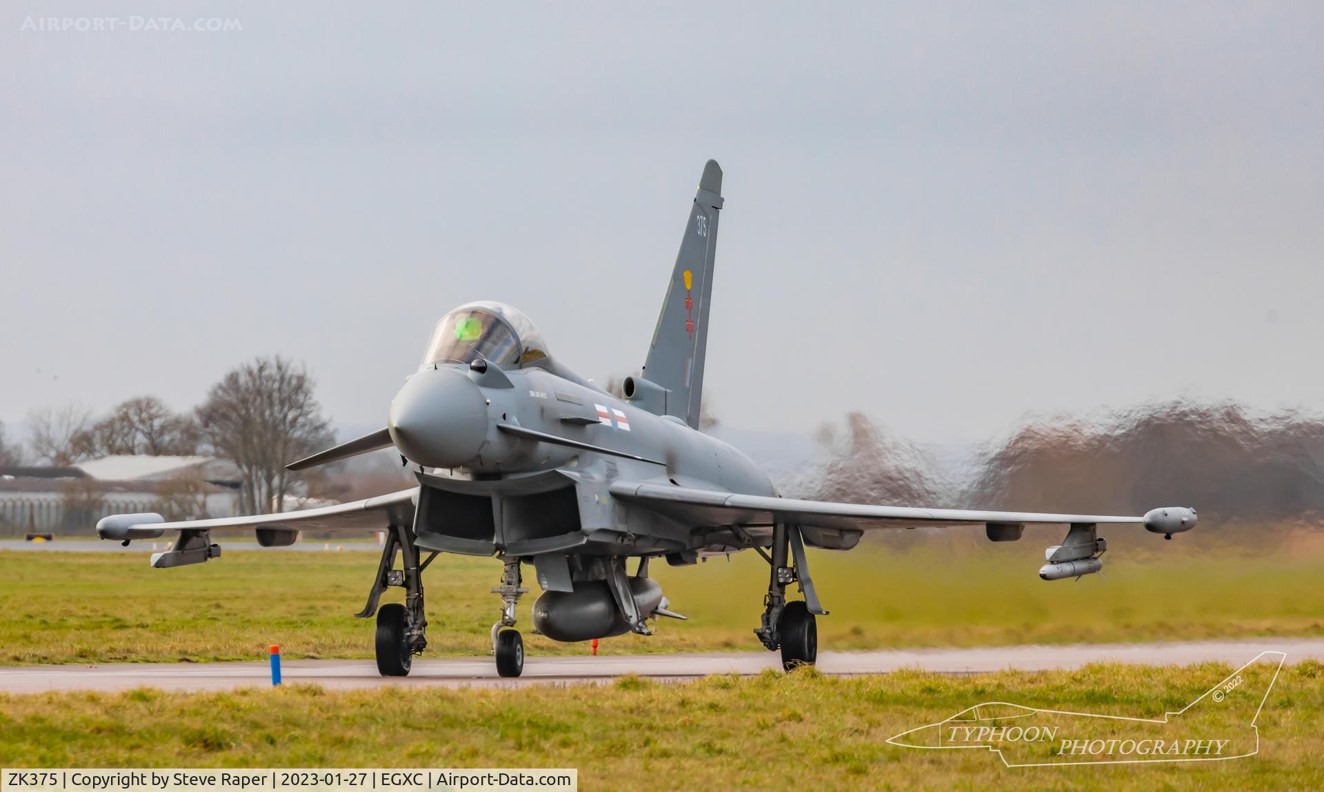 ZK375, 2016 Eurofighter EF-2000 Typhoon FGR4 C/N BS136, RAF Coningsby