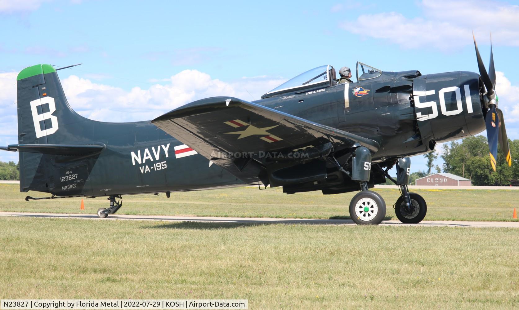 N23827, 1949 Douglas AD-4 C/N 7133, OSH 2022