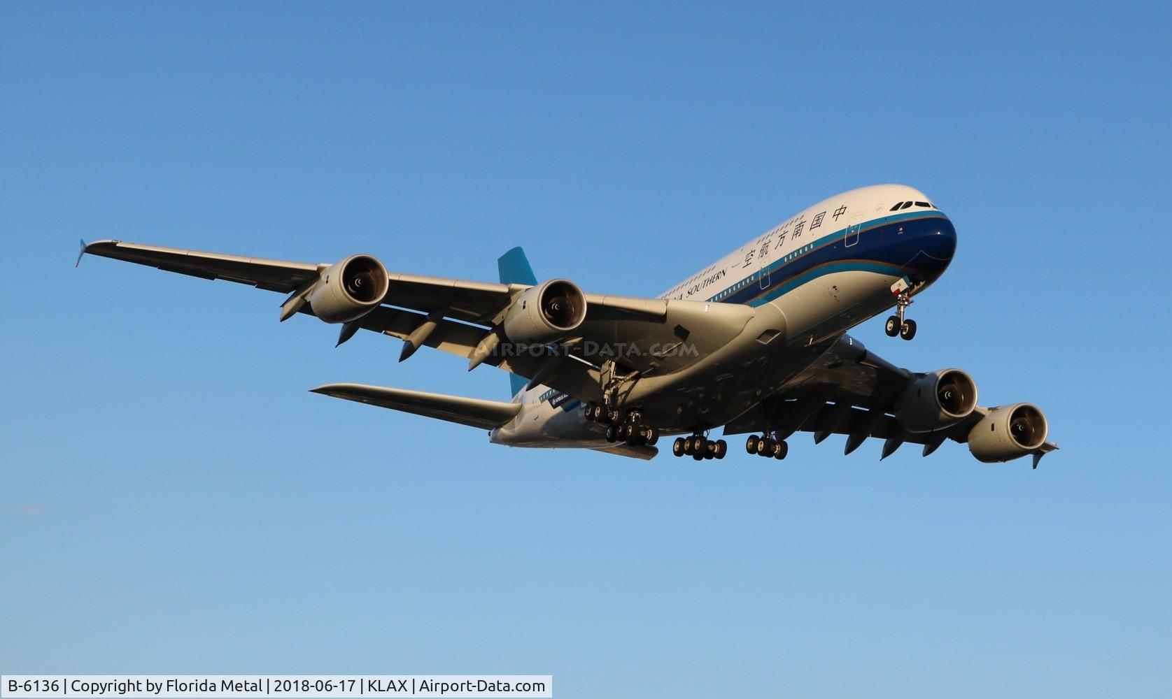 B-6136, 2011 Airbus A380-841 C/N 031, China Southern A380 zx