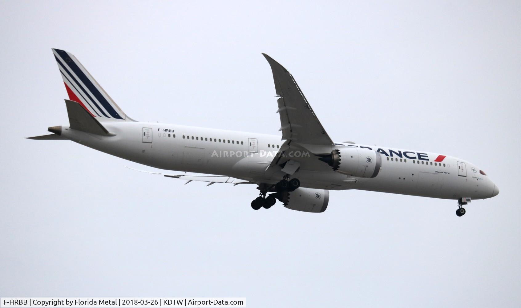 F-HRBB, 2017 Boeing 787-9 Dreamliner C/N 42495, Air France 789 zx