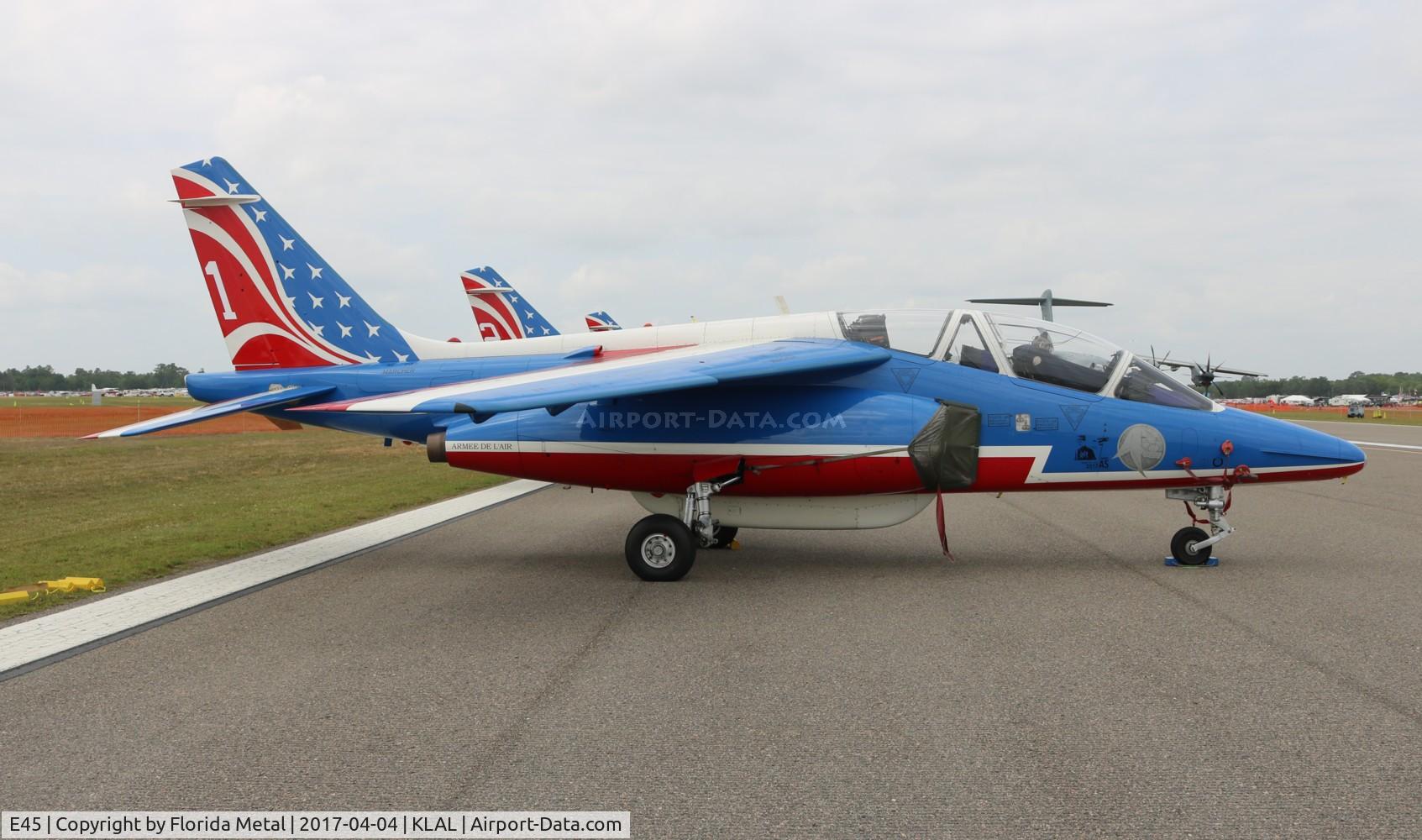 E45, Dassault-Dornier Alpha Jet E C/N E45, Patrouille Acrobatique de France Alpha zx