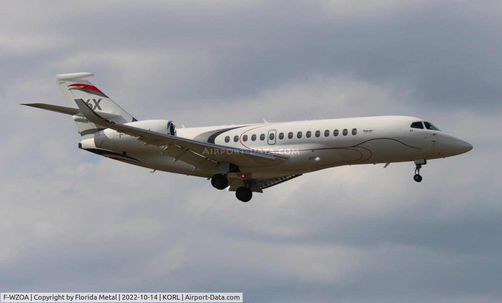 F-WZOA, 2022 Dassault Falcon 6X C/N 004, Falcon 6X zx
