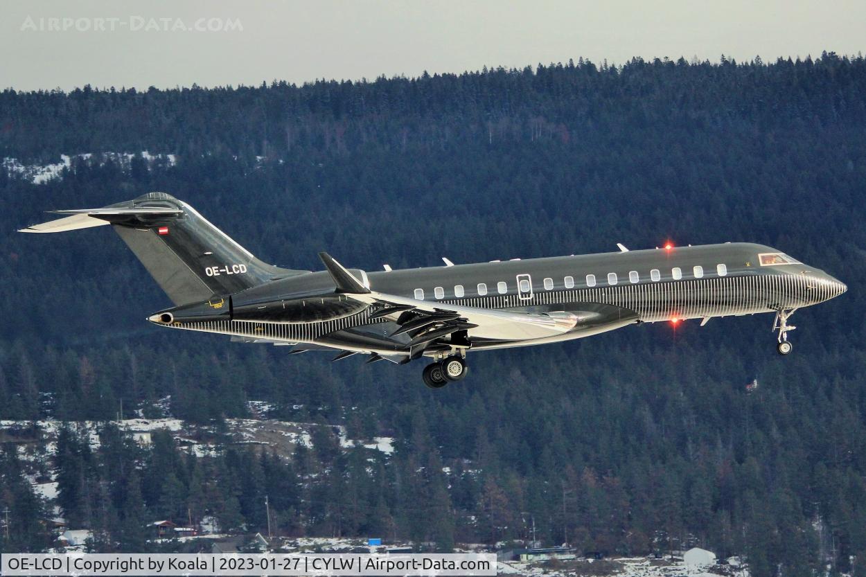 OE-LCD, 2008 Bombardier BD-700-1A10 Global Express XRS C/N 9250, Arrival from Zurich.