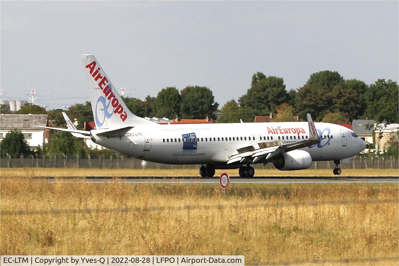 EC-LTM, 2012 Boeing 737-85P C/N 36591, Boeing 737-85P, Landing rwy 24, Paris-Orly airport (LFPO-ORY)