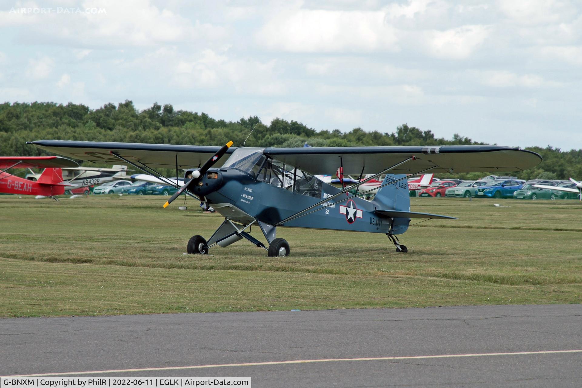 G-BNXM, 1954 Piper L-21B Super Cub (PA-18-135) C/N 18-4019, G-BNXM ('26359') 1954 Piper L-21B Super Cub 80th Anniversary of Blackbushe Fly In