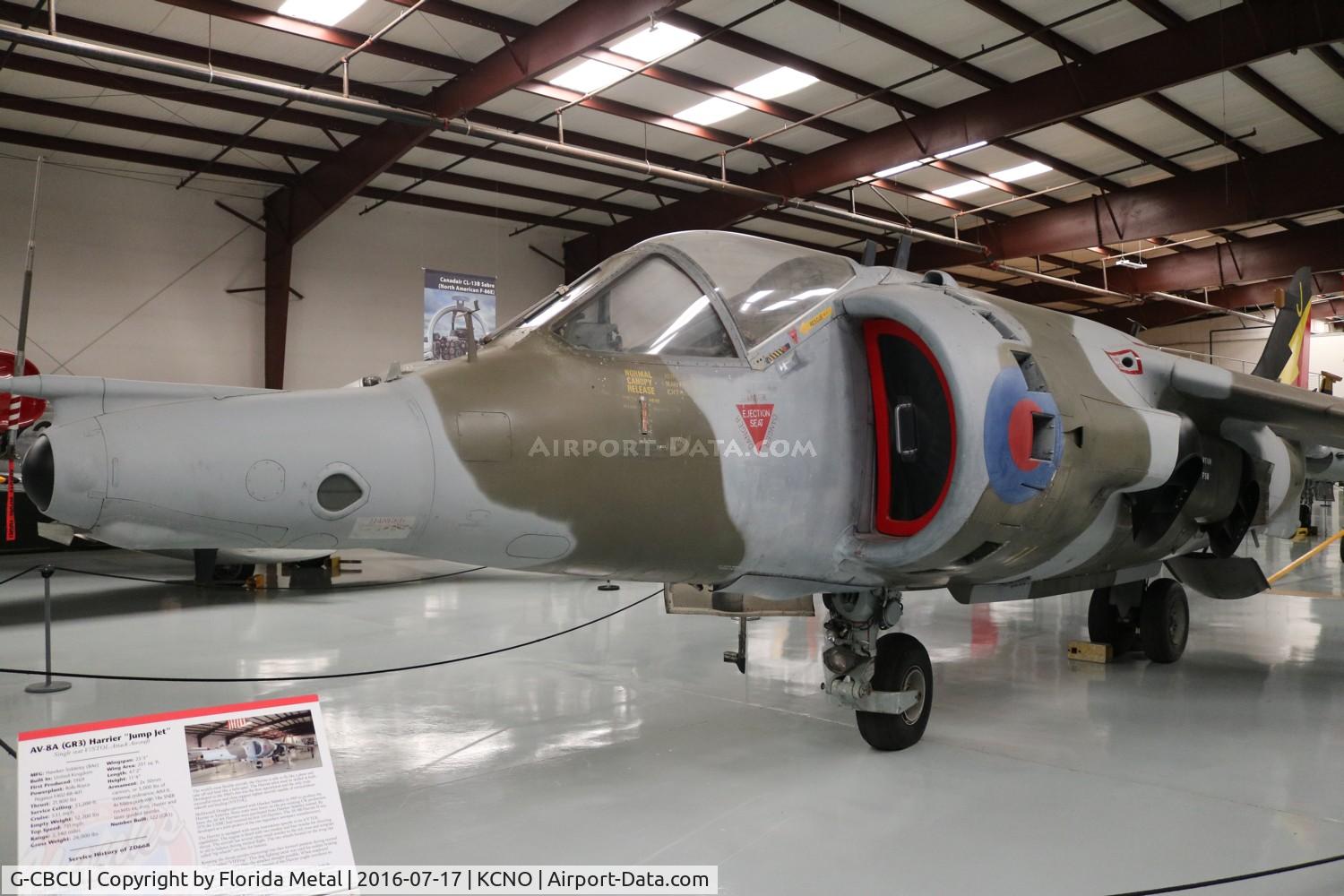 G-CBCU, 1986 Hawker Siddeley Harrier GR.3 C/N 712229, Yanks Air Museum 2016