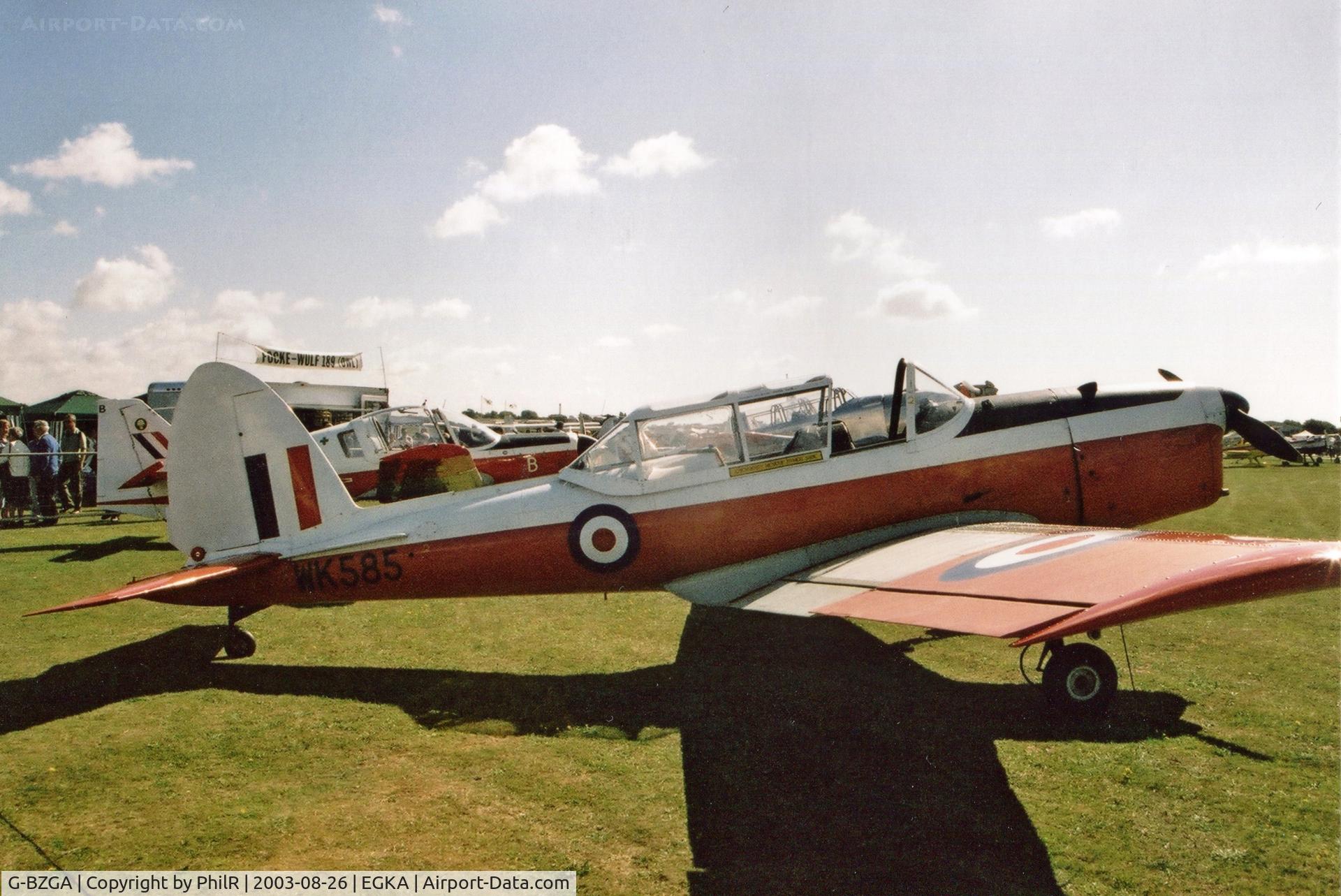 G-BZGA, 1952 De Havilland DHC-1 Chipmunk T.10 C/N C1/0608, G-BZGA 'WK585' 1952 DHC1 Chipmunk T10 RAF Shoreham
