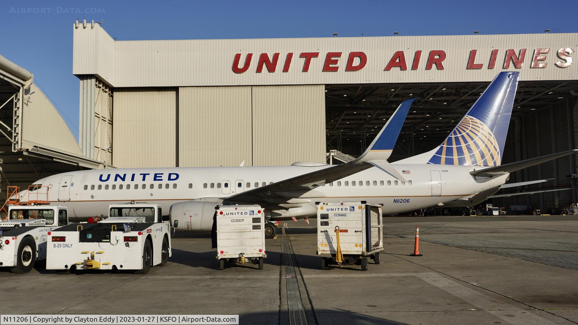N11206, 2000 Boeing 737-824 C/N 30578, SFO 2023.
