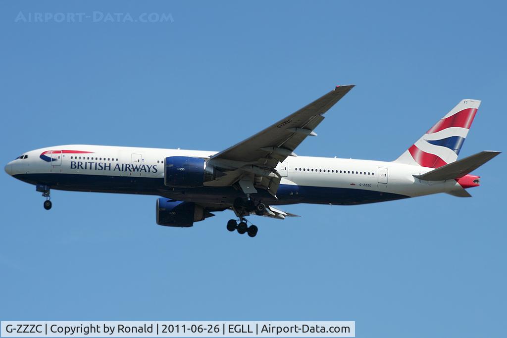 G-ZZZC, 1995 Boeing 777-236 C/N 27107, at lhr