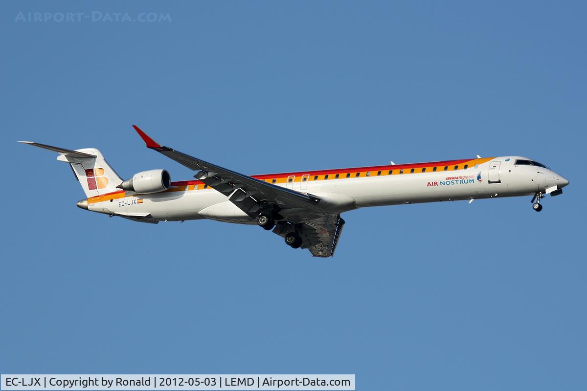 EC-LJX, 2010 Bombardier CRJ-1000ER NG (CL-600-2E25) C/N 19008, at mad