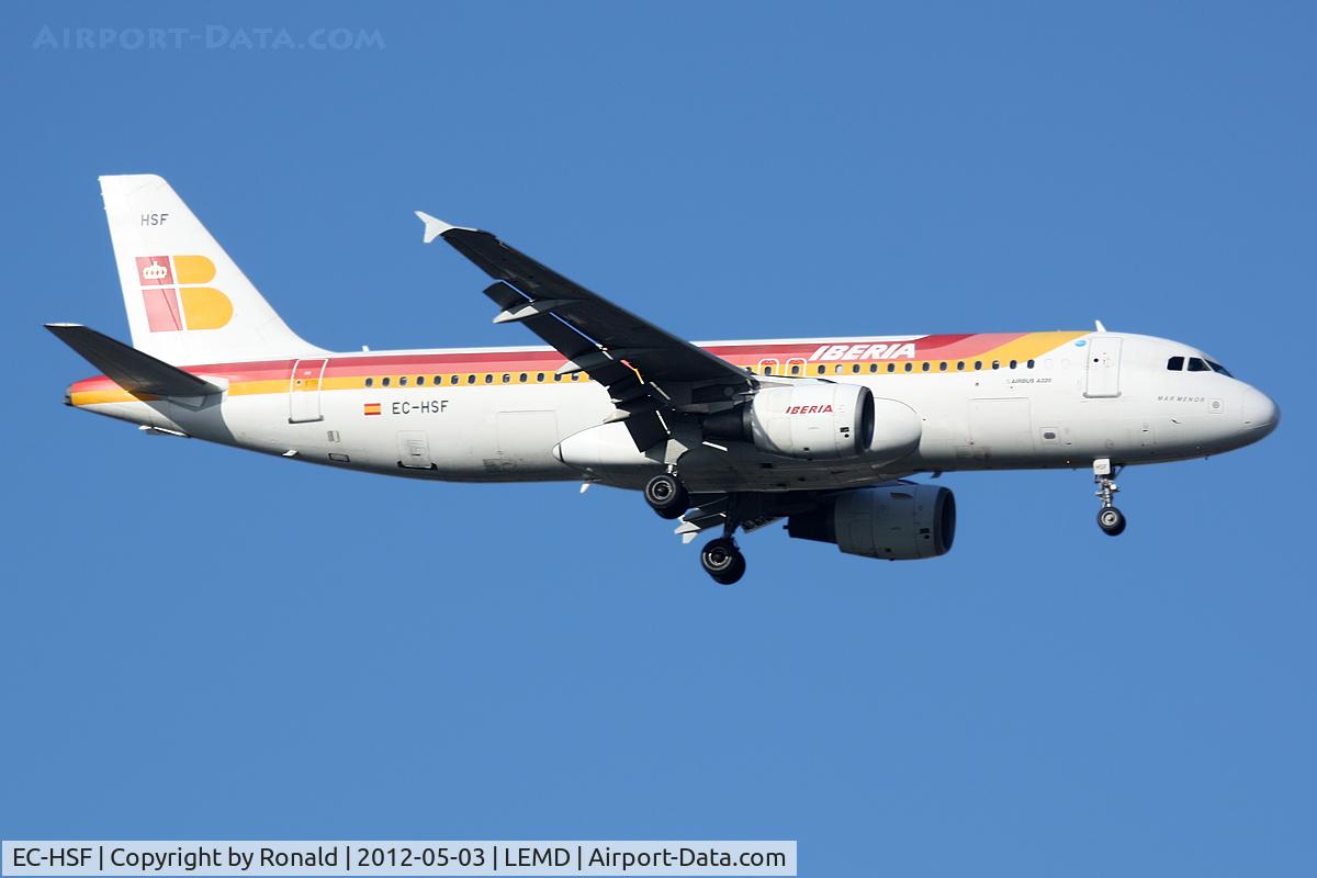 EC-HSF, 2000 Airbus A320-214 C/N 1255, at mad