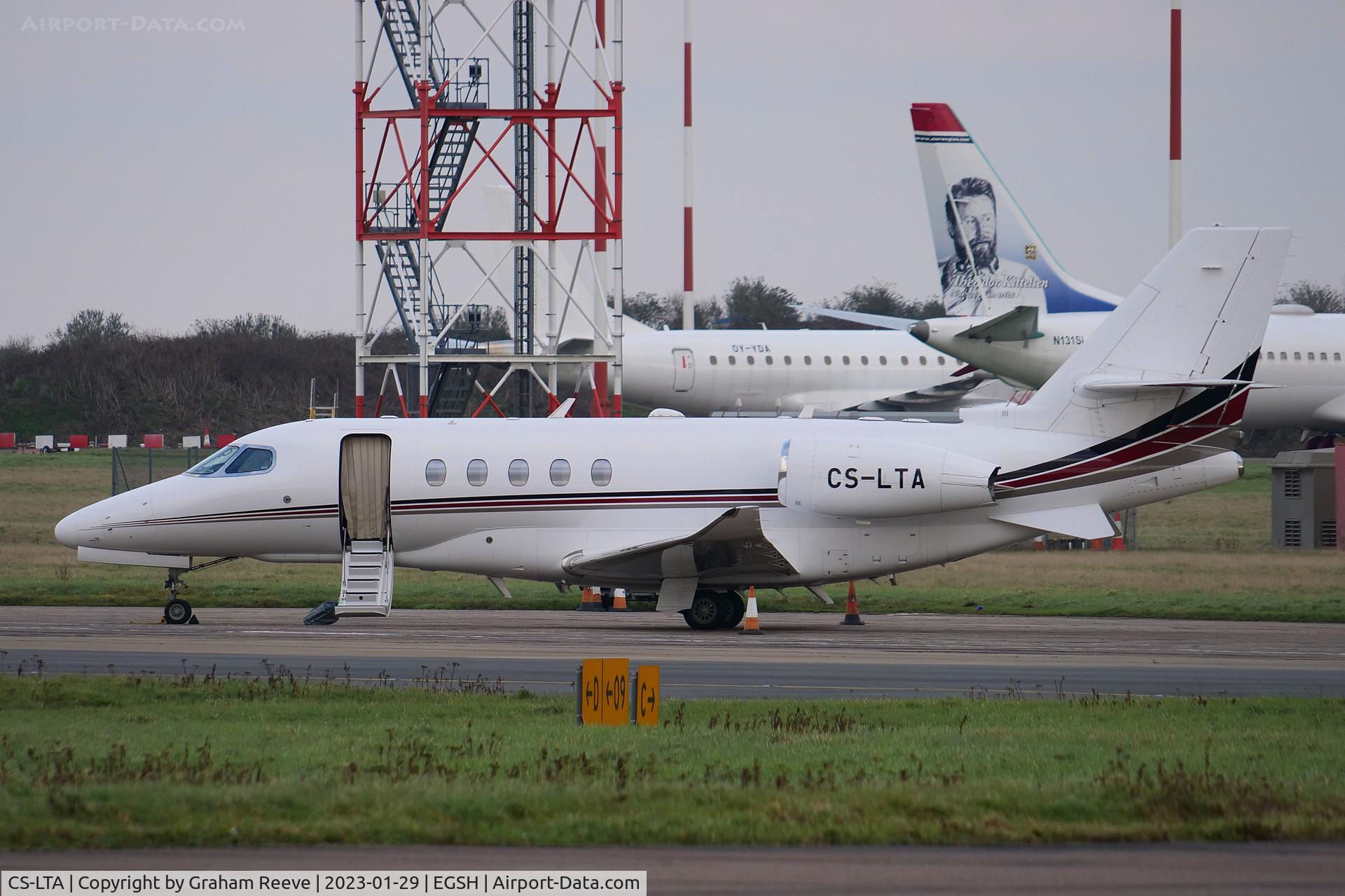 CS-LTA, 2016 Cessna 680A Citation Latitude C/N 680A-0047, Parked at Norwich.