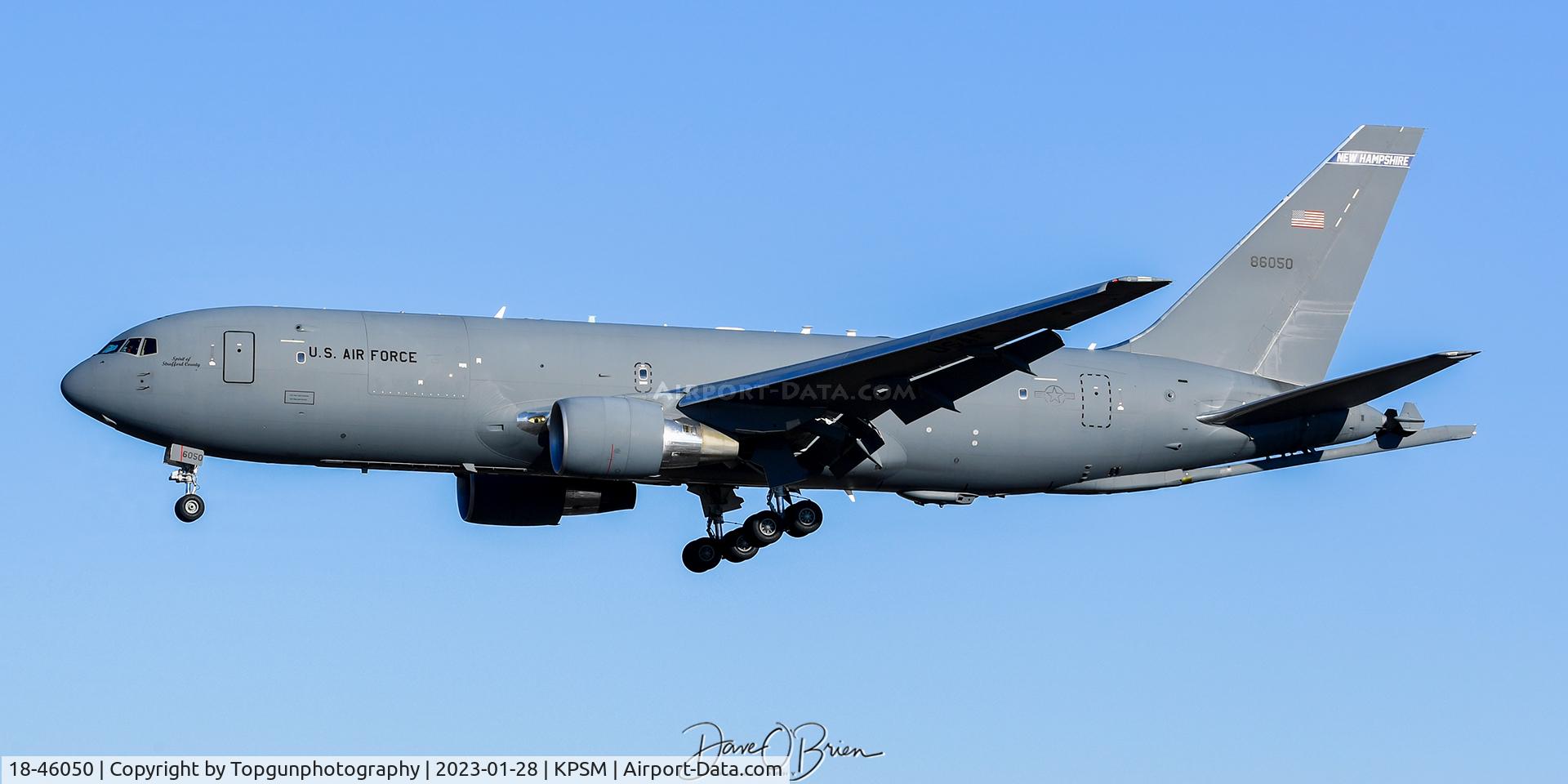 18-46050, 2018 Boeing KC-46A Pegasus (767-2LKC) C/N 34052, SCOOTER1 landing after a FINI flight