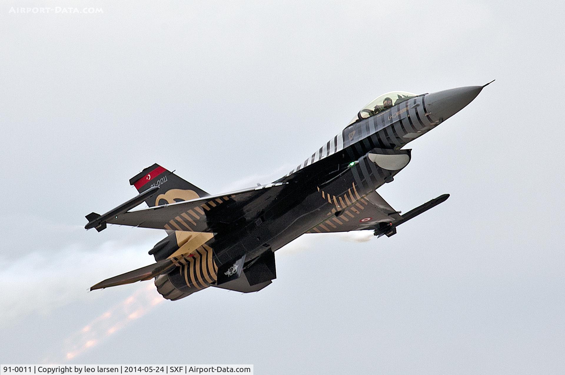91-0011, TAI (Turkish Aerospace Industries) F-16C Fighting Falcon C/N 4R-91, Berlin Air Show 24.5.2014