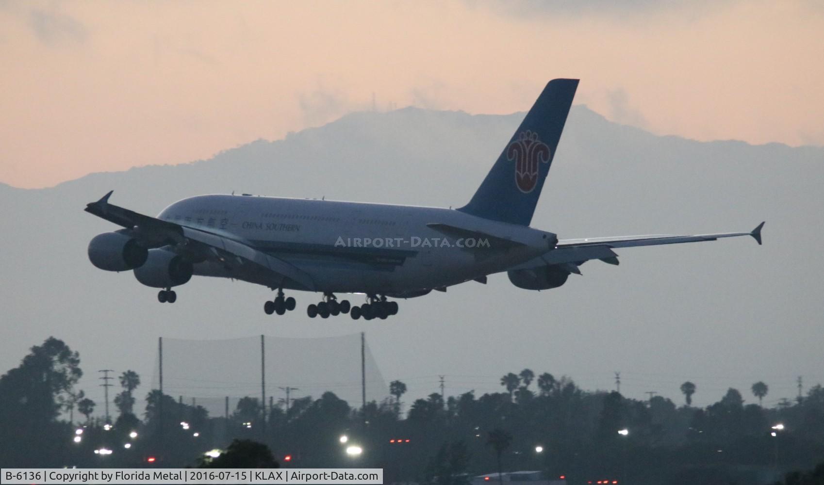 B-6136, 2011 Airbus A380-841 C/N 031, China Southern A380 zx