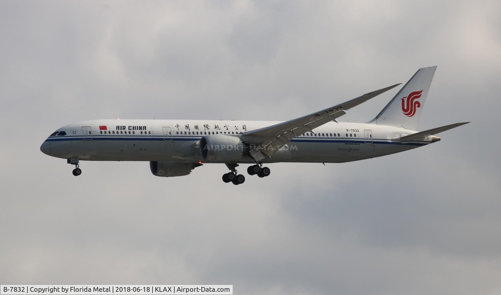 B-7832, 2016 Boeing 787-9 Dreamliner C/N 34309, Air China 787-9 zx
