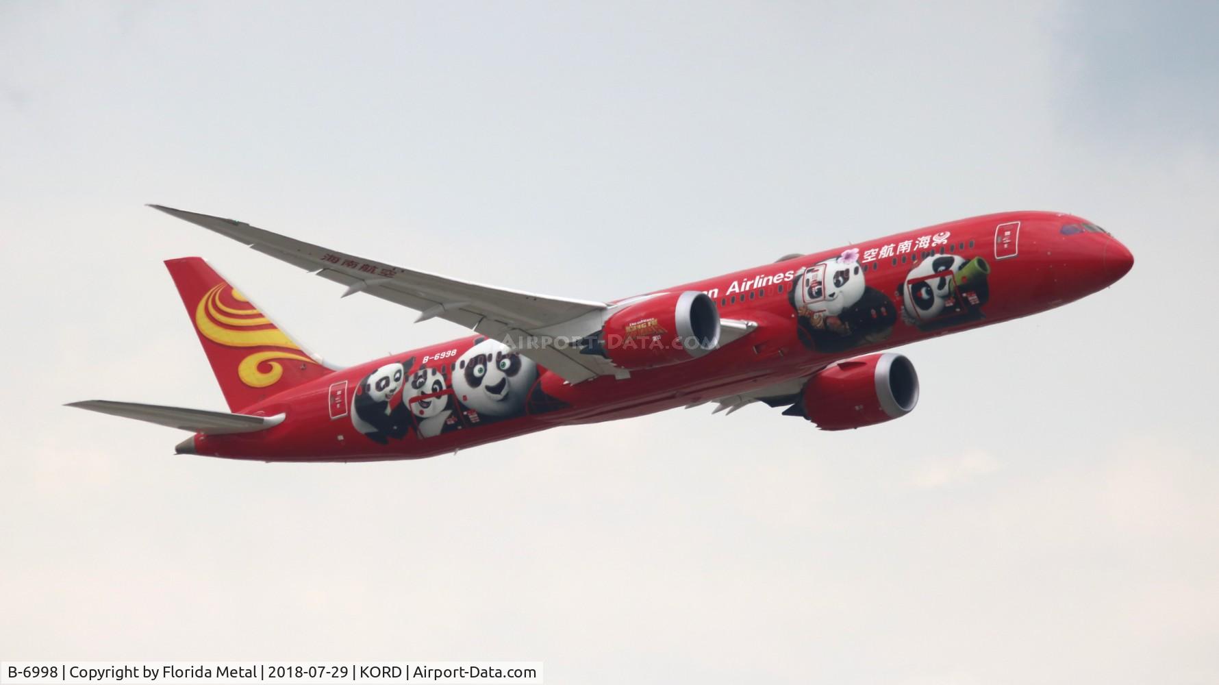 B-6998, 2016 Boeing 787-9 Dreamliner C/N 62718, Hainan 787-9 zx