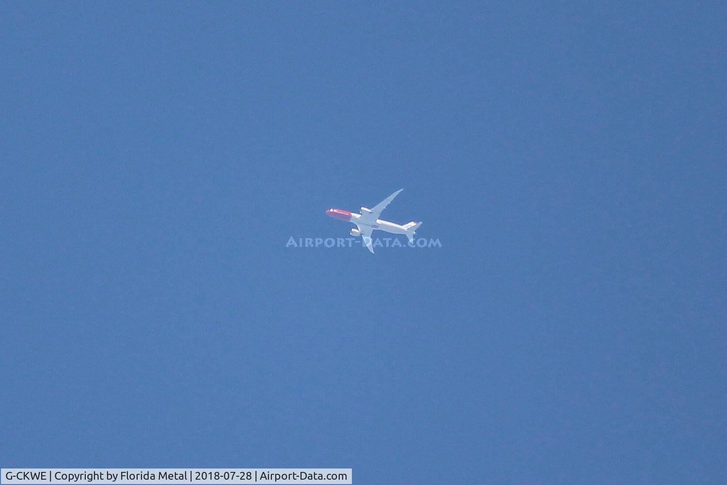 G-CKWE, 2018 Boeing 787-9 Dreamliner C/N 38790, Seen over Chicago - flying LGW-AUS - Norwegian 789 zx