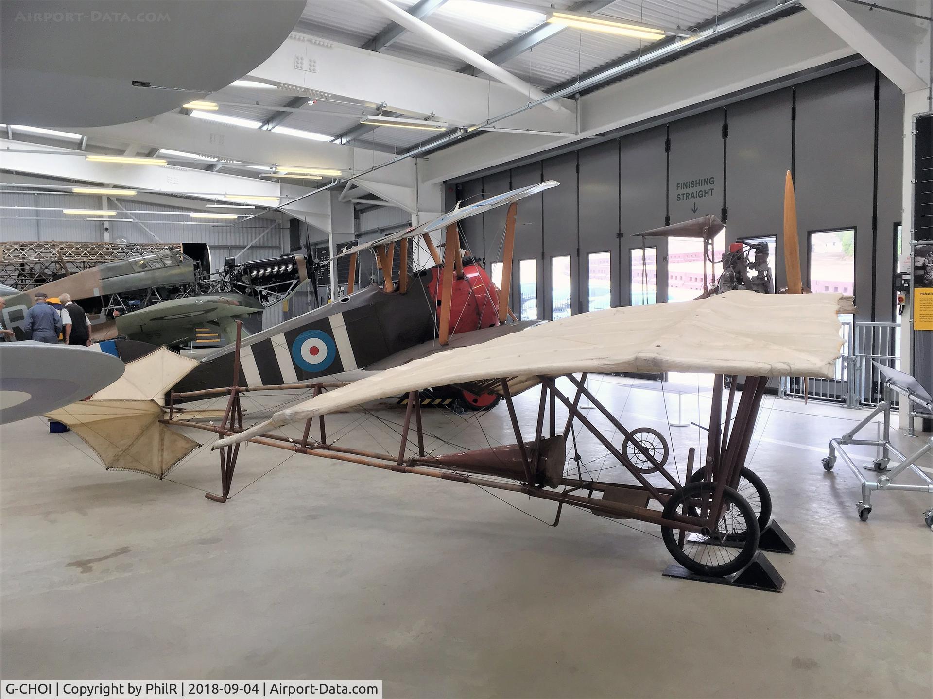 G-CHOI, 2012 White Monoplane Canard Pusher C/N 01, G-CHOI 2012 Aubert build replica of 1912 White Monoplane Canard Pusher Brooklands