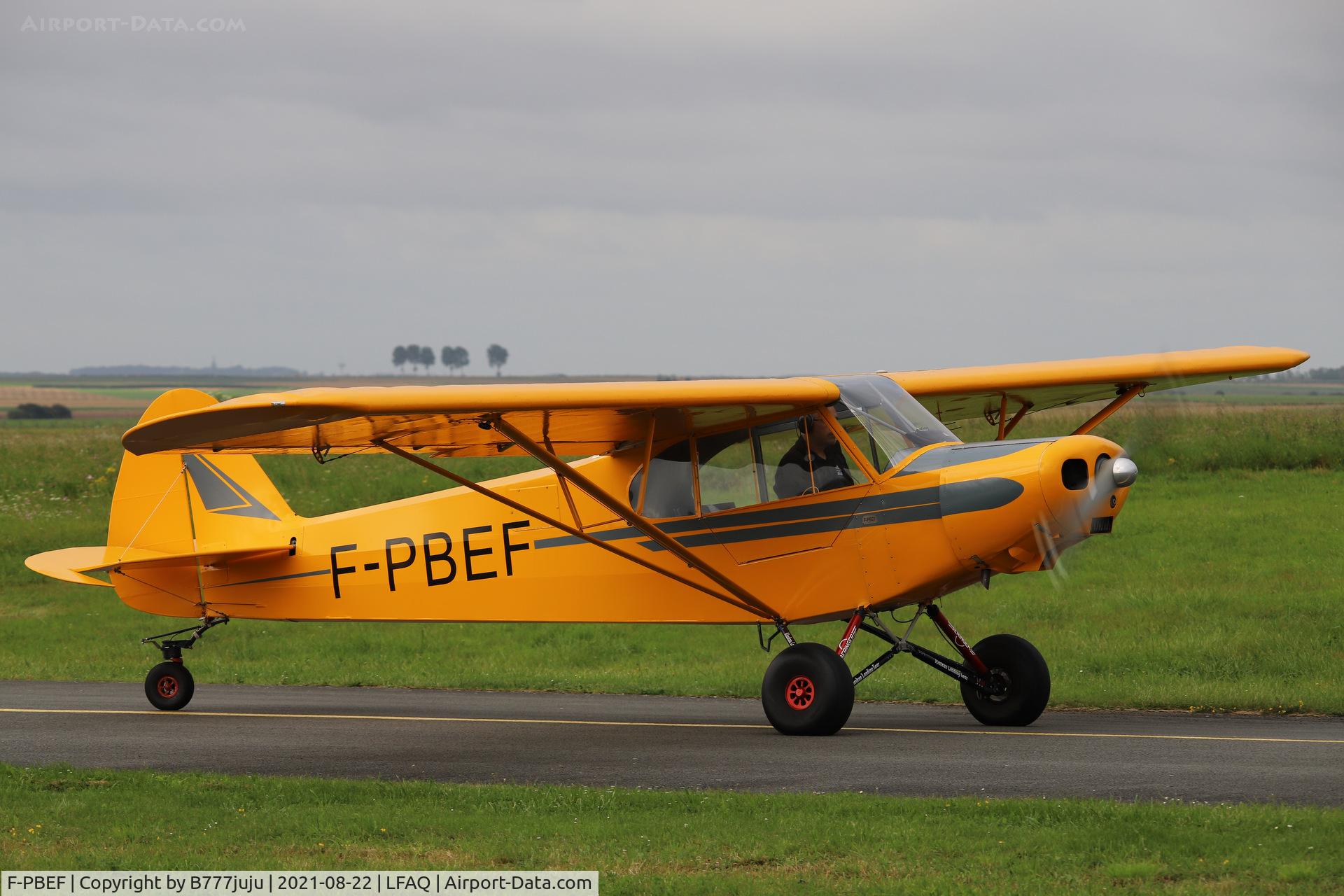 F-PBEF, Piper SA-18 Super Cub C/N 01, during Albert Airshow