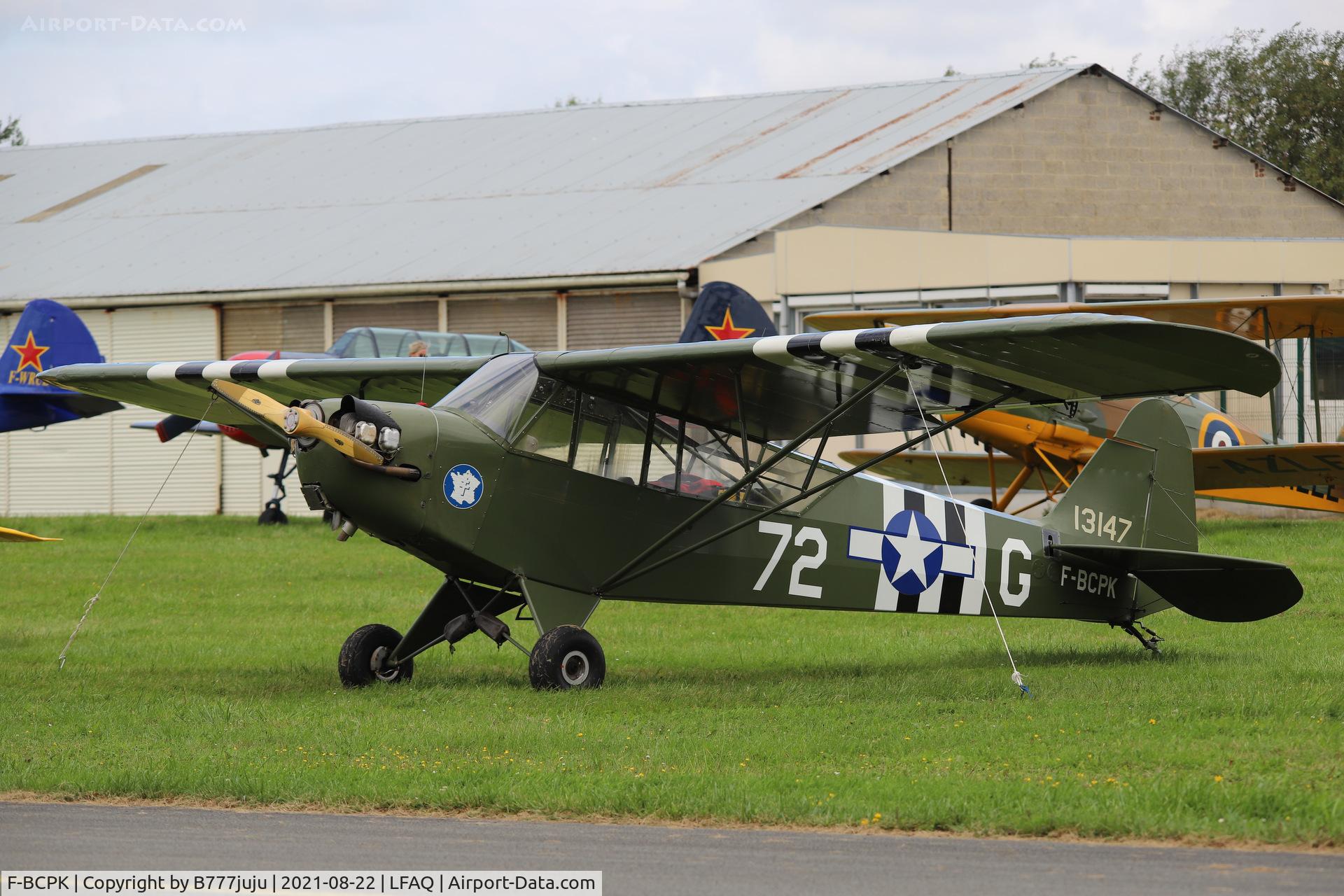 F-BCPK, 1945 Piper L-4J Grasshopper (J3C-65D) C/N 13147, during Albert Airshow