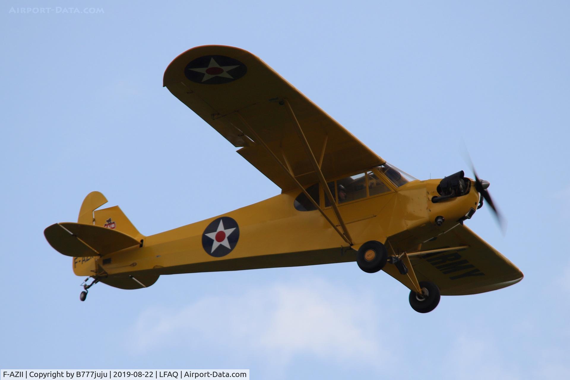 F-AZII, Piper J2 C/N 5418, during Albert Airshow