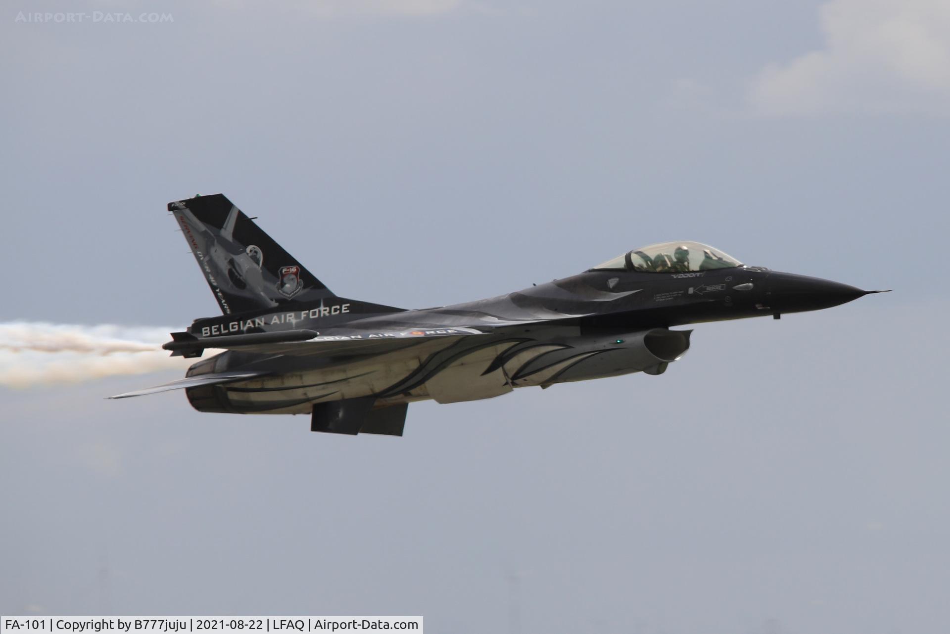 FA-101, SABCA F-16AM Fighting Falcon C/N 6H-101, during Albert Airshow