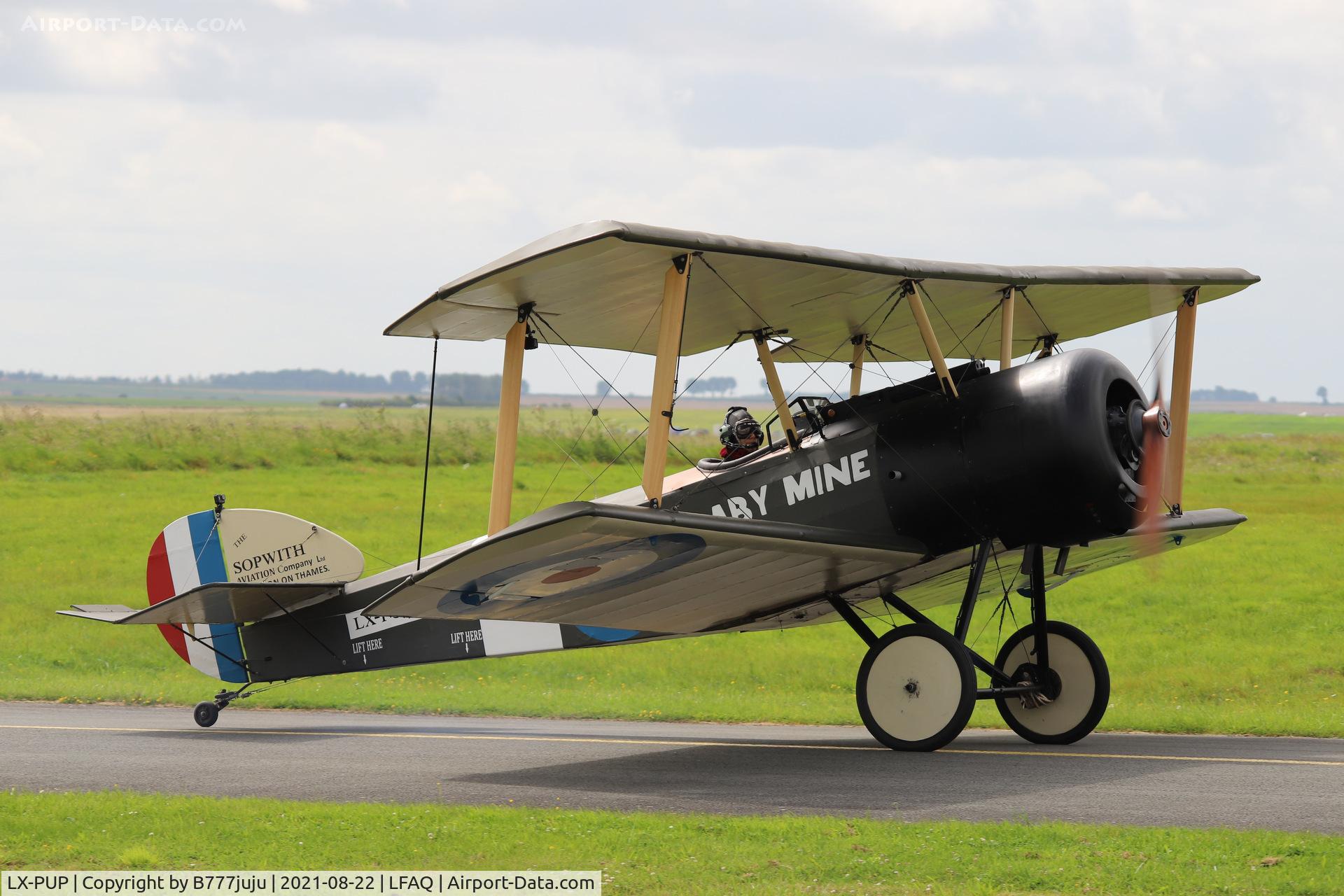 LX-PUP, Sopwith Pup Replica C/N 11, during Albert Airshow