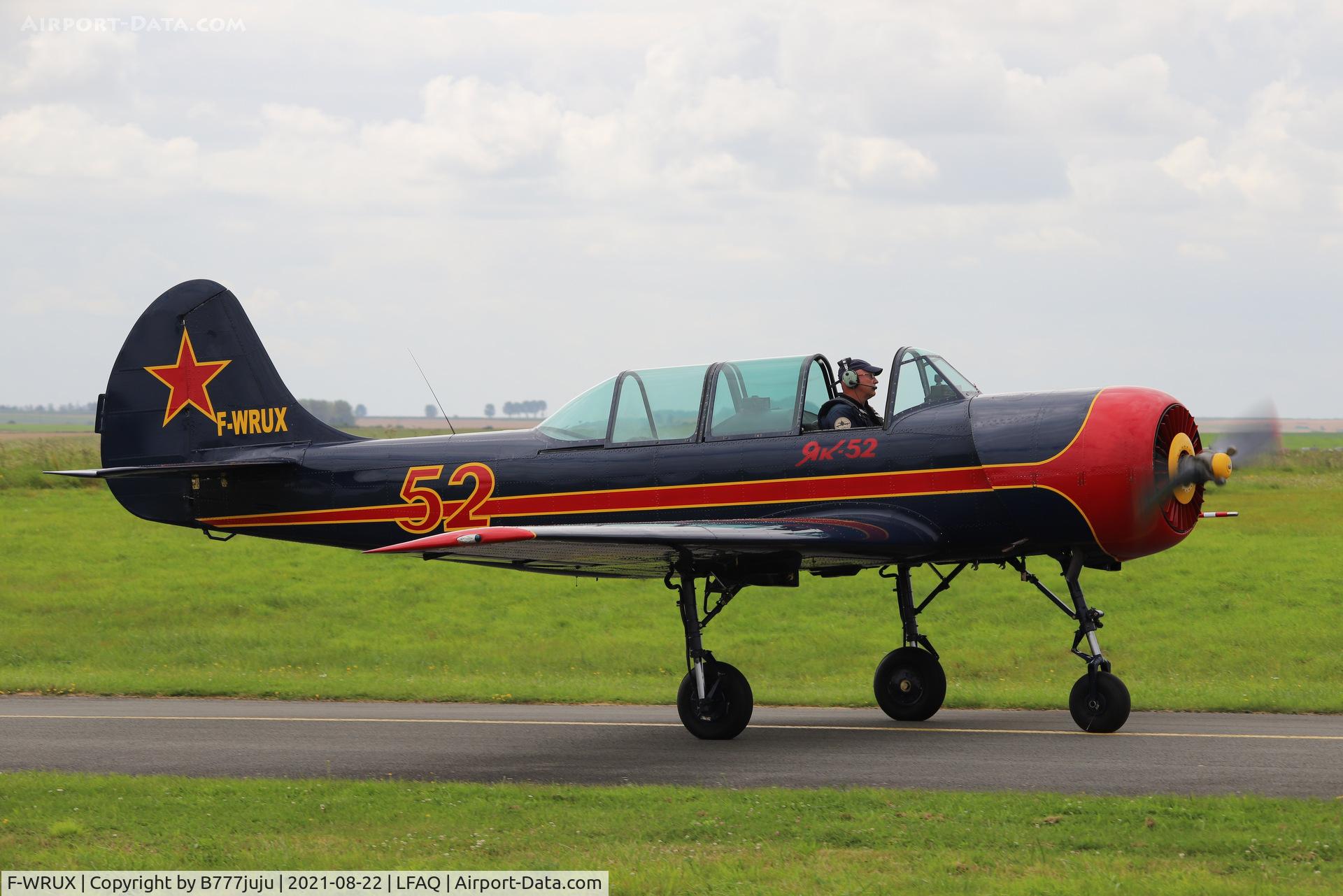 F-WRUX, Bacau Yak-52 C/N 867012, during Albert Airshow