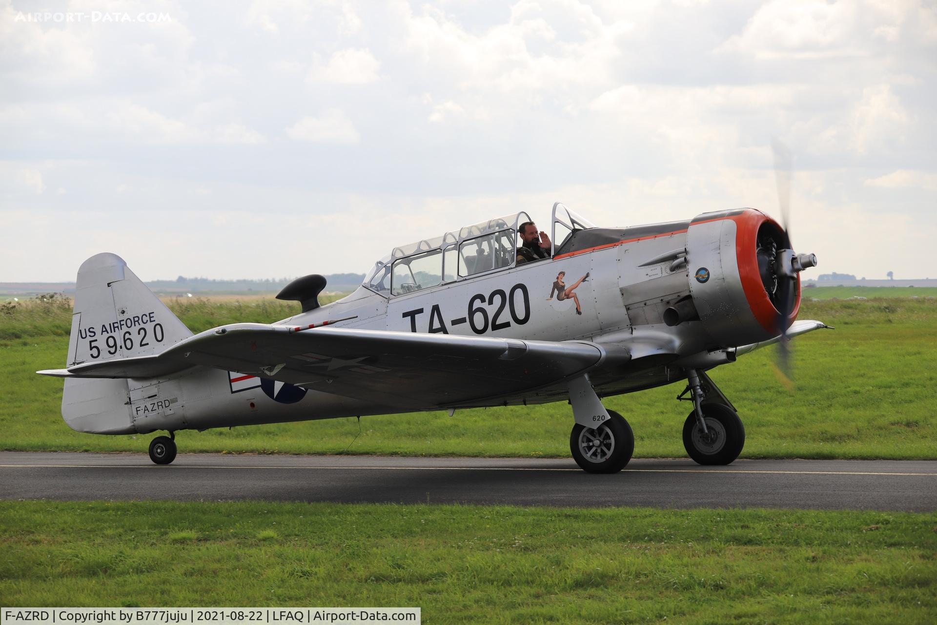 F-AZRD, 1943 North American AT-6D Harvard III C/N 88-14510 (42-44467), during Albert Airshow