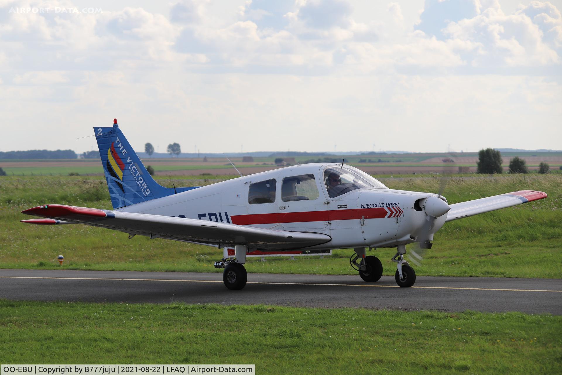 OO-EBU, 1989 Piper PA-28-161 Cadet C/N 2841246, during Albert Airshow