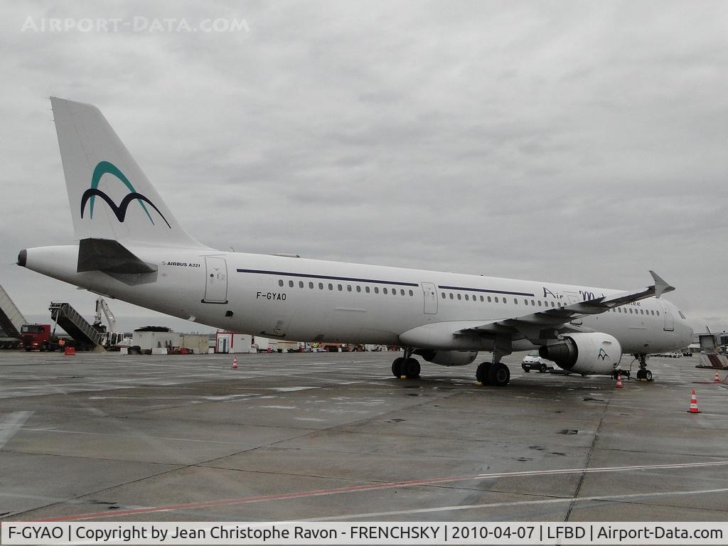 F-GYAO, 1997 Airbus A321-112 C/N 642, chartered 1/6/14 damaged Feb 2 2016 Mogadishu MGQ 15 minutes after takeoff a suicide bomber blew hole in the fuselage and was sucked out - airplane returned safely to the field.